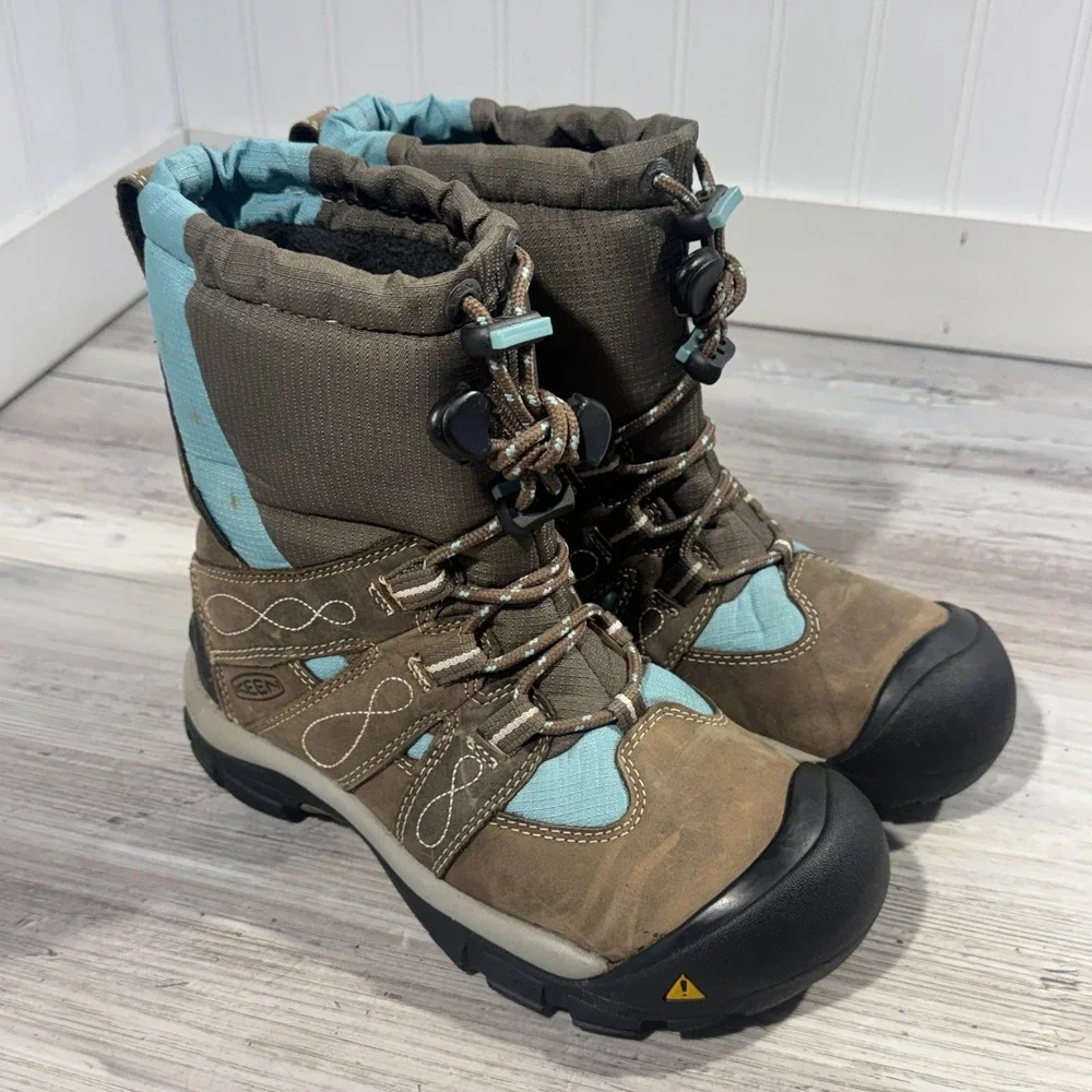KEEN BRIXEN Women's Brown Leather WP‎ Insulated Snow Boot 52018 US 6.5 $165 MSRP